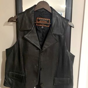 Classic leather vest